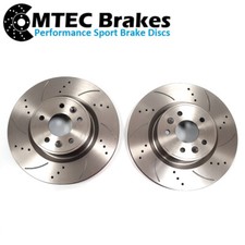 Renault Megane Coupe RS 250 265 265 Trophy 275 Front Drilled Grooved Brake Discs