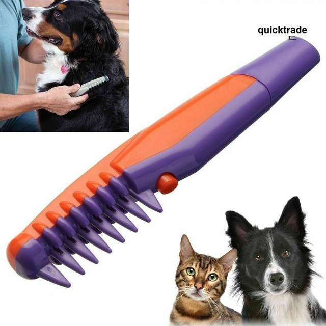 Electric Pet Dog Grooming Comb Cat Hair Trimmer Knot Out Remove Mats