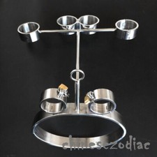 Stainless Steel Hanging Frame Handcuffs Wrist Ankle Cuffs Waist Restraints Slave
