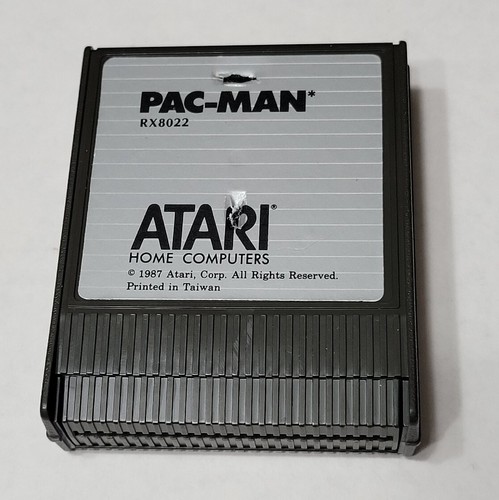 PACMAN con cartuccia gioco manuale ATARI CORP 400/800/XL/XE testata Pac Man - Foto 3 di 7
