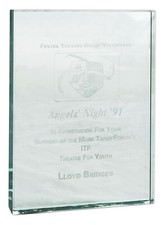 Lloyd Bridges Glass Plaque From Center Theatre Group