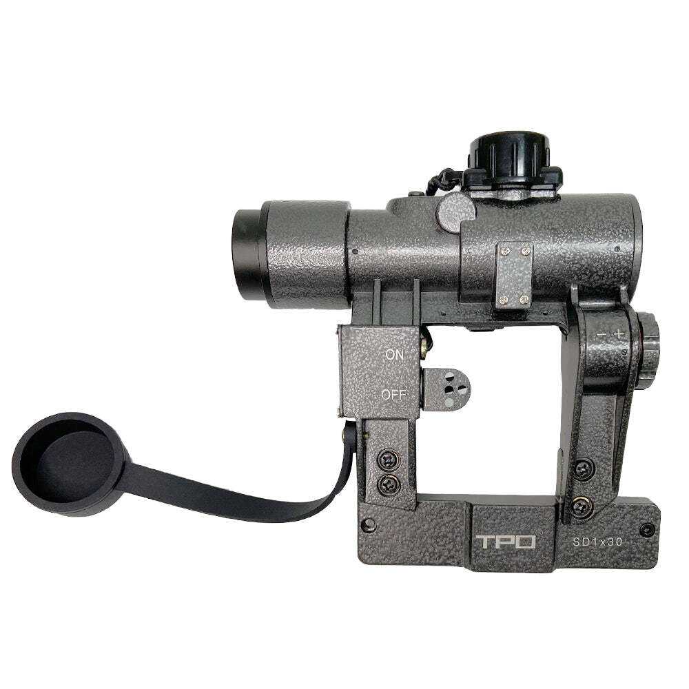SVD Dragunov Scope 1x30mm Red Dot Sight Rifle Scope with Side Rail