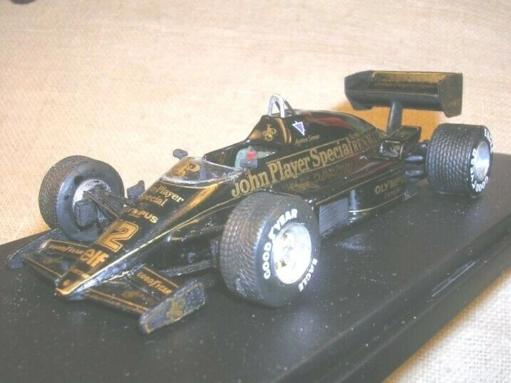LOTUS RENAULT 97T JPS PORTUGUESE GP 1985 WINNER AYRTON SENNA TAMEO 1/43 TRUE - Immagine 2 di 4