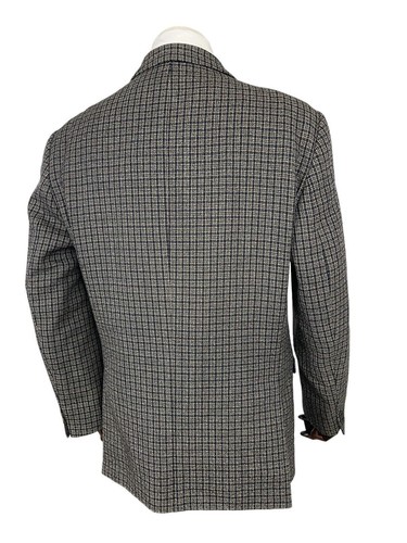 Vintage Magee Tweed Blazer 42R Soft Line Navy Beige Kariert - Bild 5 von 12