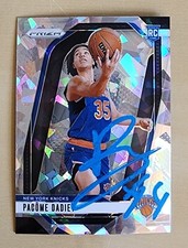 Pacome Dadiet Signed Prizm Ice Rookie 2024-25 Card #259 NY Knicks NBA RAD
