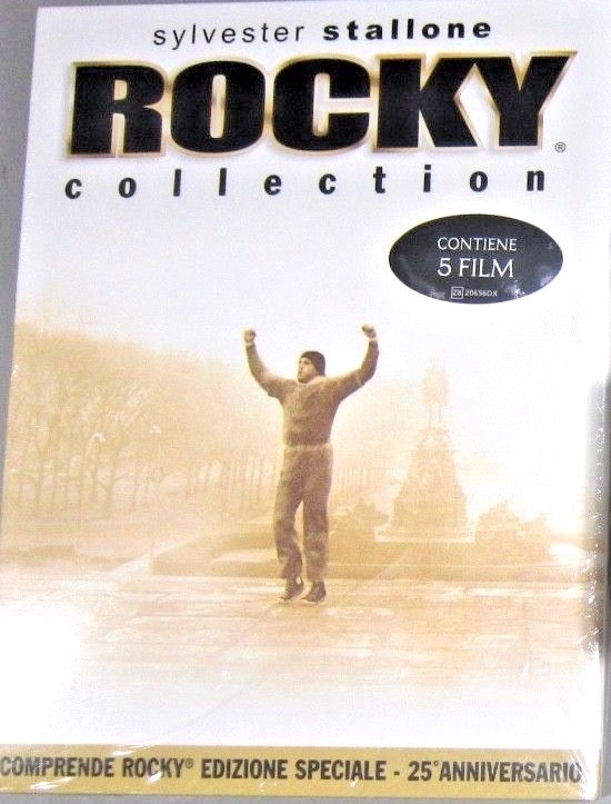 ROCHY COLLECTION Edizione Speciale 25° Anniversario Cofanetto Box 5 Dvd Stallone