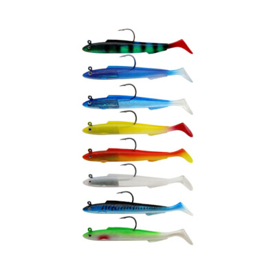 1x Soft Bass Paddle Tail Swimbaits Angelköder mit Widerhaken Angelköder
