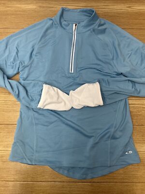 Sudadera Para Mujer Champion Sueter Manga Larga Cremallera 1/4 Ligera Talla M