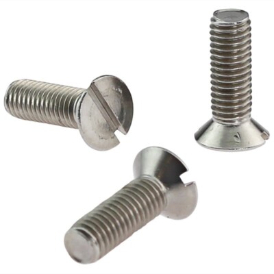 Senkschraube M3,5x10 DIN 963 Edelstahl Schlitz 5 Stück für elektrische Türöffner