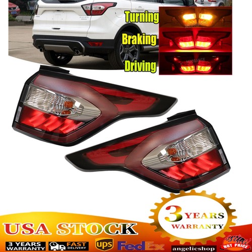 Fits Ford Escape 2017-2019 Pair Outer Side Tail Lights Rear Brake Lamps LH + RH - Picture 1 of 23
