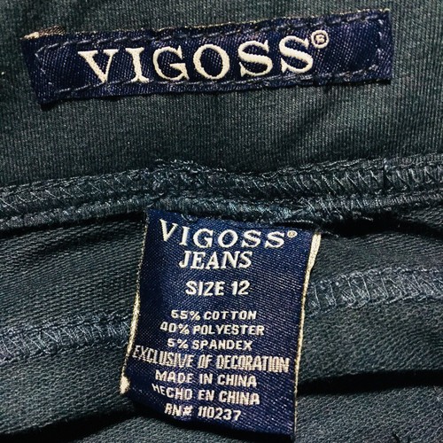 VIGOSS Girls Pants Knit Skinny Legging Jegging Size 12 Night Shadow Blue Stretch - Picture 4 of 9