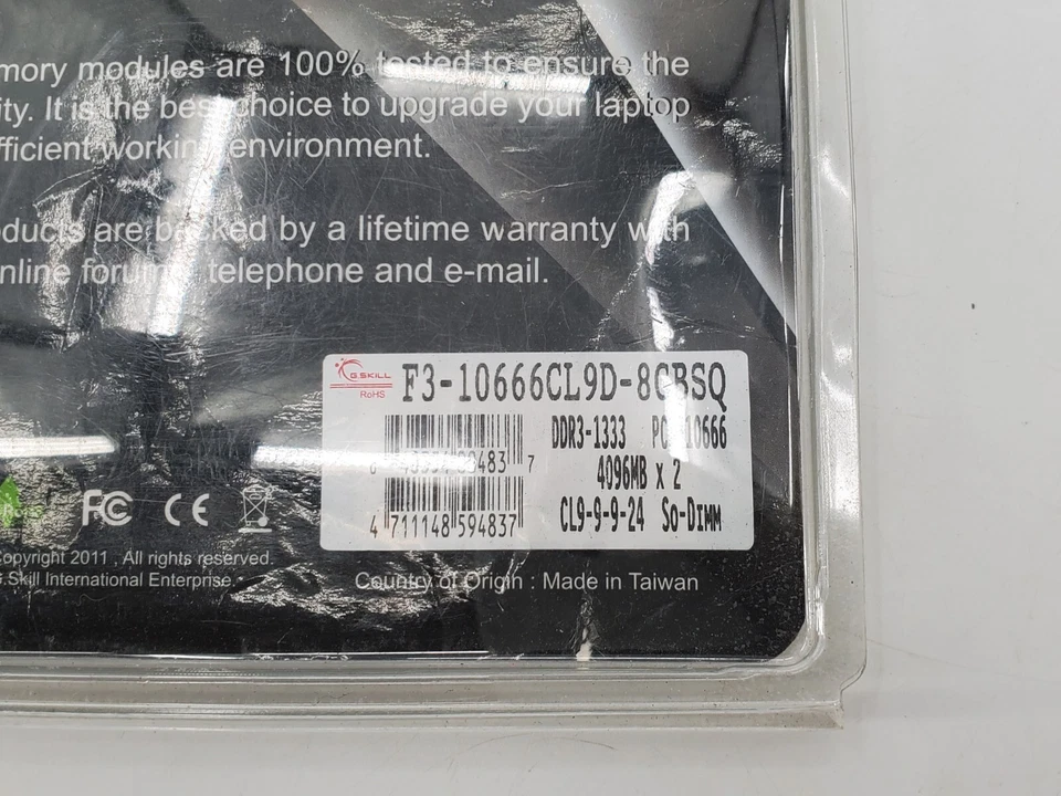 G. SKILL SO-DIMM DDR3-4GB MEMORY - Image 3 of 4