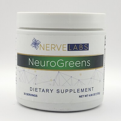 Neuro Greens Super Food Powder Supplement by NERVE LABS 30 Serving Immune Health