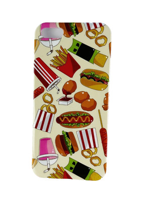 Fast Food Protective Phone Case for iPhone 5 / 5s | Cream Multicolor