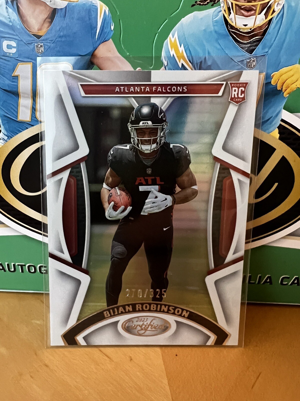 2023 Certified Football Bijan Robinson Mirror Rookie Falcons Texas /325 SP