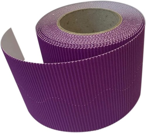 Corrugated Scalloped Border Roll: Classroom wall Decoration Display Pack of 2 - Picture 122 of 247