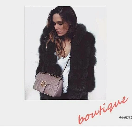 Women's Stand Collar Faux Fur Coat Mid Long Furry Casual Parka coat - Bild 28 von 38