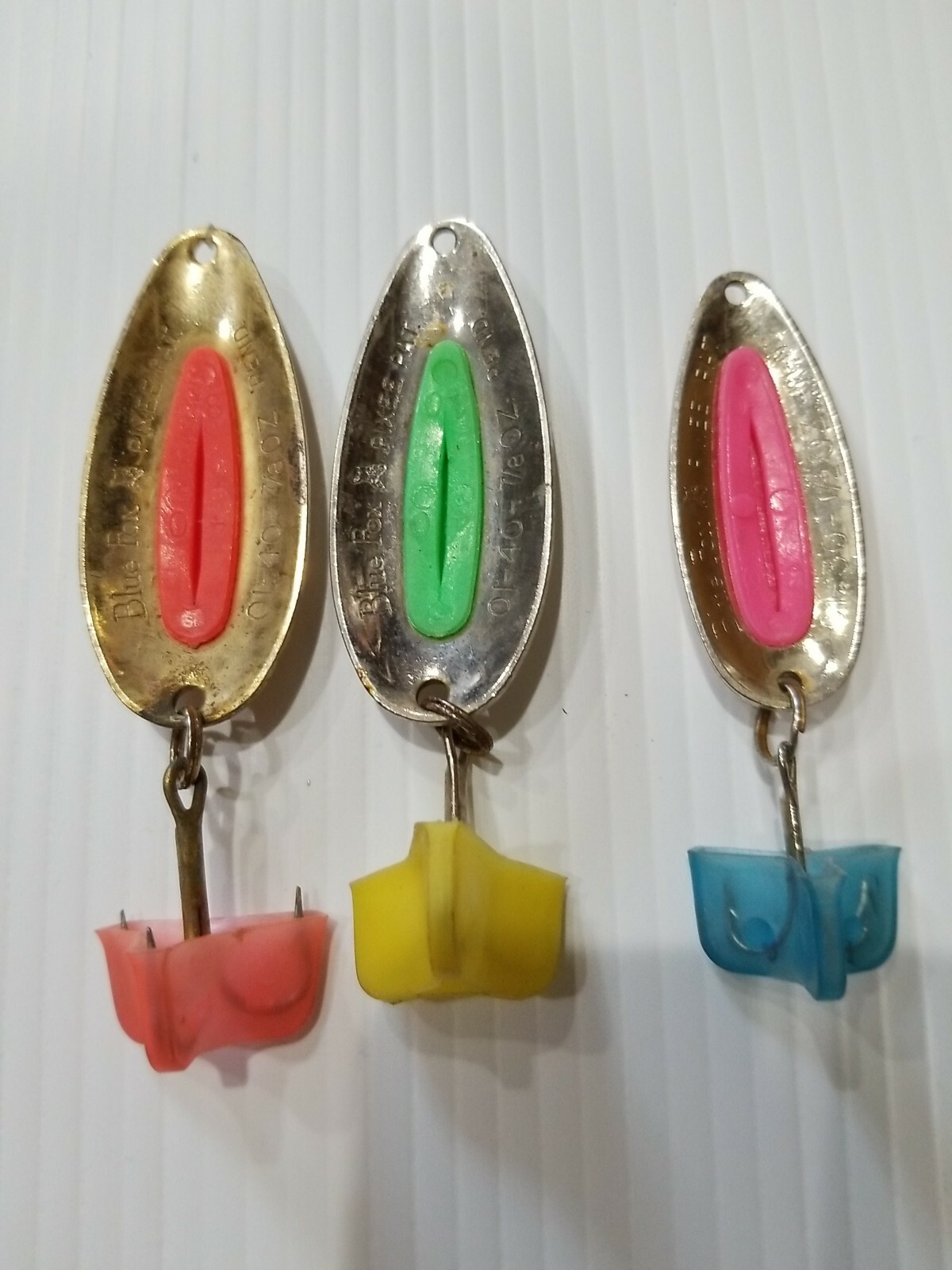 Set of 3 Blue Fox Pixee Spoons 240 7/8 oz, 130 1/2 oz Lures eBay
