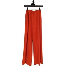 Women's Wide Leg Knit Pant Orange XS/S retro hippie casual 80s 70s vintage