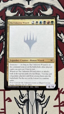 The Unknown Wizard MagicCon Vegas 2024 Unknown Event Playtest Prize Card