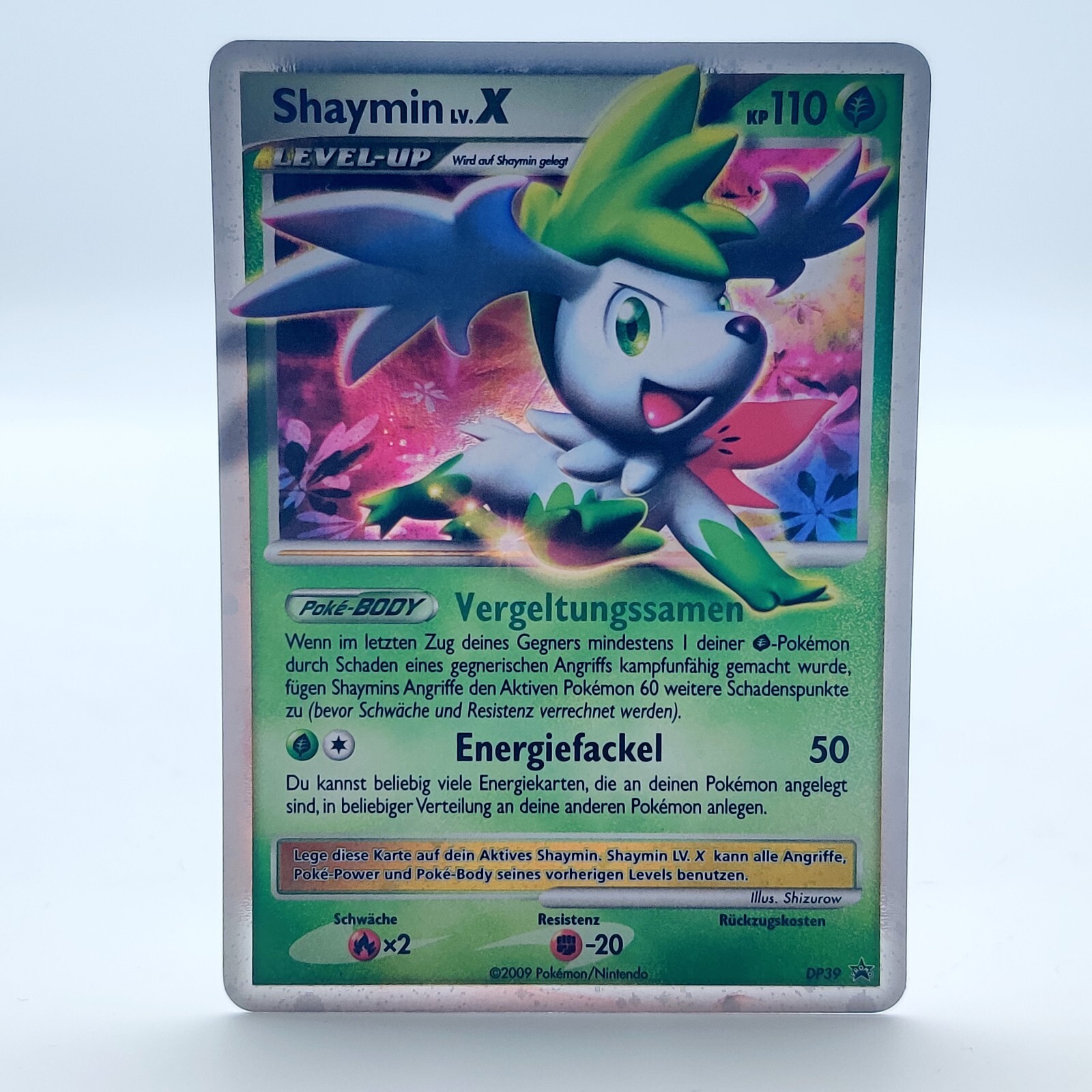 Pokemon TCG Card - Shaymin Lv. X DP 39 Holo Black Star Promo German