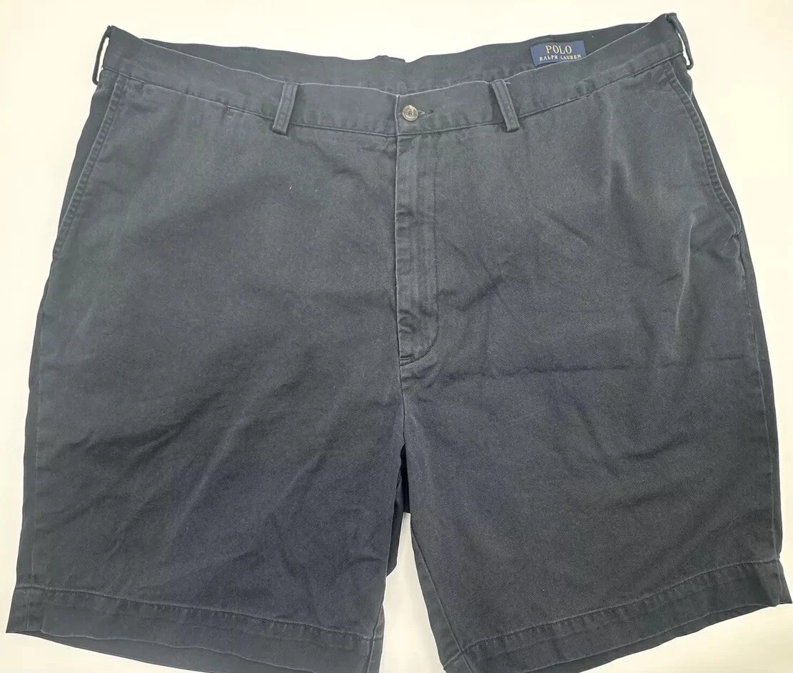 Polo Ralph Lauren Shorts Men's 44B Navy Blue Chino 9" Classic Fit Big & Tall