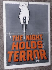 THE NIGHT HOLDS TERROR orig 1955 movie pressbook VINCE EDWARDS/JOHN CASSAVETES