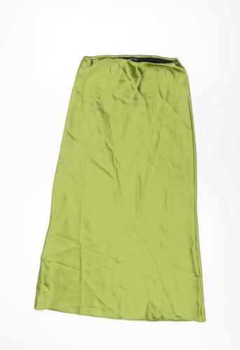 Mango Damen Rock grün Polyester Schlag Größe XS