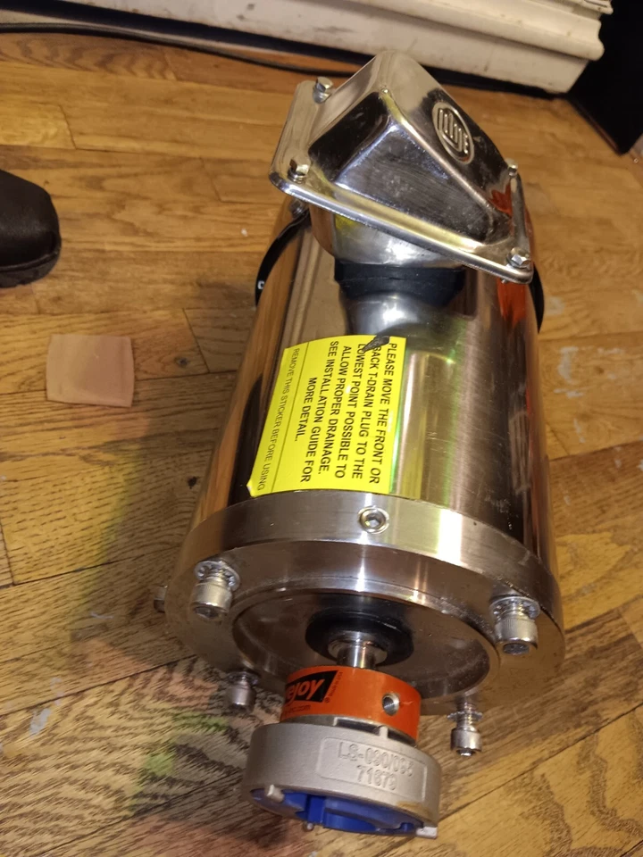 New Gator Stainless Steel AC Motor Inverter Rated 3/4 HP 3600RPM 56C TEFC Footed - Image 4 of 4