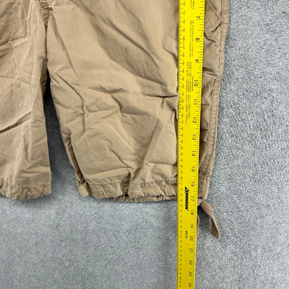 Pantalones Cortos OP Ocean Pacific Mujer Talla 7 Juniors Beige Frente Plano Bermudas Surf Foto 4 de 4