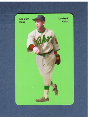 LEE GUM HONG, FIRST CARD 1932 Oakland Oaks PCL | FIRST PRINTING Carl Aldana 2019
