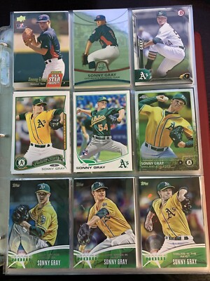 9 Card Lot Sonny Gray A s Yankees Reds Twins Cardinals  AL68