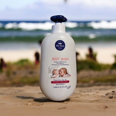 Skin Purity Moisturizing Cream Foamy Body Wash 1000ml. Protects From Day Old