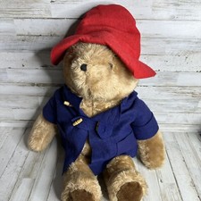 Vintage Paddington Bear plush stuffed animal 27" Eden Toys classic collectible
