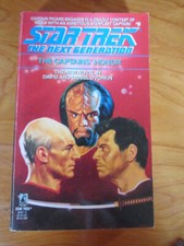 BOOK S/C STAR TREK THE NEXT GENERATION THE CAPTAIN'S HONOR   #8  1989 ***