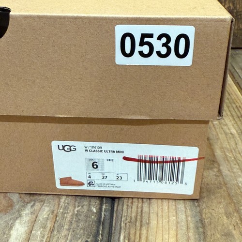 UGG CLASSIC ULTRA MINI BOOT DAMEN US 6 WILDLEDER WOLLE STIEFELETTE EU 37 ~ CHESTNUT - Bild 11 von 15