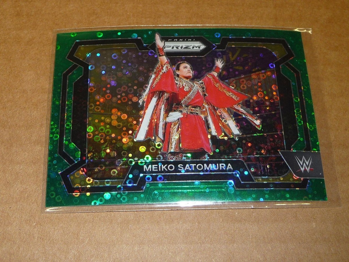 Chaosミラオールインワン2024 2024 Panini Prizm WWE WRESTLING UNDER CARD GREEN MEIKO