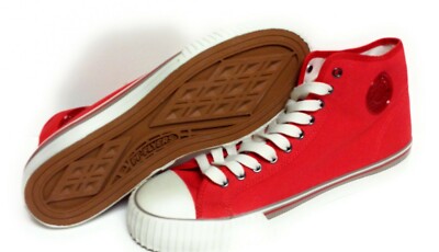 Mens PF Flyers Center Hi Reissue PM110H2E Red Canvas Casual Sneakers Shoes