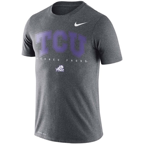 NUEVA CAMISA DE HOMBRE NIKE TCU CON CUERNOS RANAS GRIS INSTALACIÓN DRI-FIT TALLA GRANDE