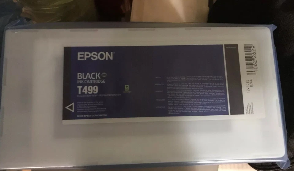 New OEM Epson Stylus T4990 Black Ink For Pro 10000/10600 T499 500ml - Image 2 of 2