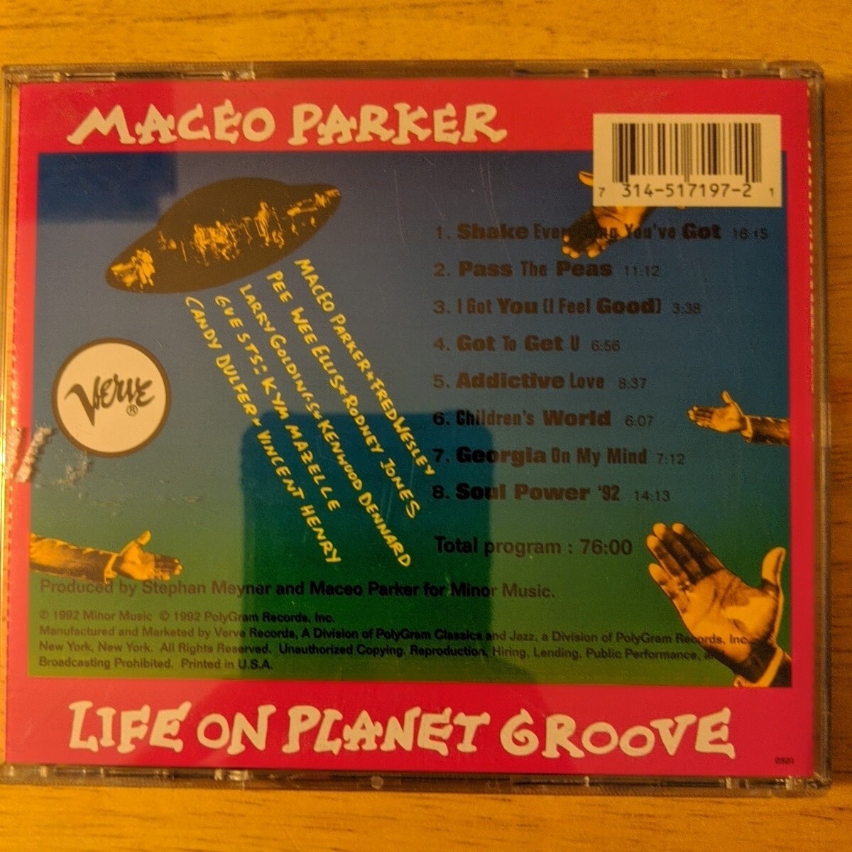 Maceo Parker - Life On Planet Groove (CD 1992 Verve) Funk Soul