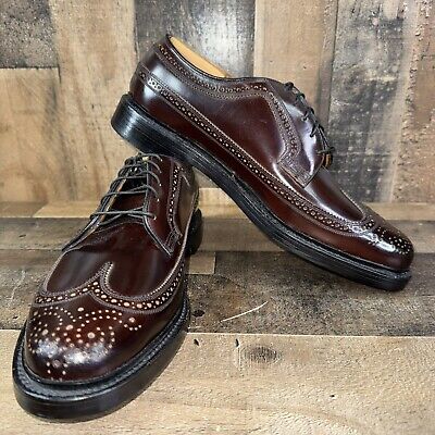 NEW FLORSHEIM Imperial SHELL CORDOVAN V Cleat Wingtip Men's NEW FLORSHEIM Imperial SHELL CORDOVAN V Cleat Wingtip Men's