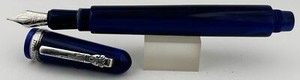 Marlen Marc Chagall Blue Fountain Pen 925 SS Trim 750 18KT Medium Nib