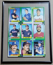 🎁 Framed 1990 Topps Uncut Sheet DANTE BICHETTE KEVIN APPIER +7 Great Gift Idea