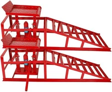 Auto Hydraulic Car Truck Service Ramp Lift Car Jack Lift Heavy Duty 10Ton 2PCS