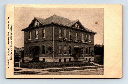 Owatonna, Mn, 1900's UDB Postcard Canfield Business School Of Exterior - Picture 2 of 3