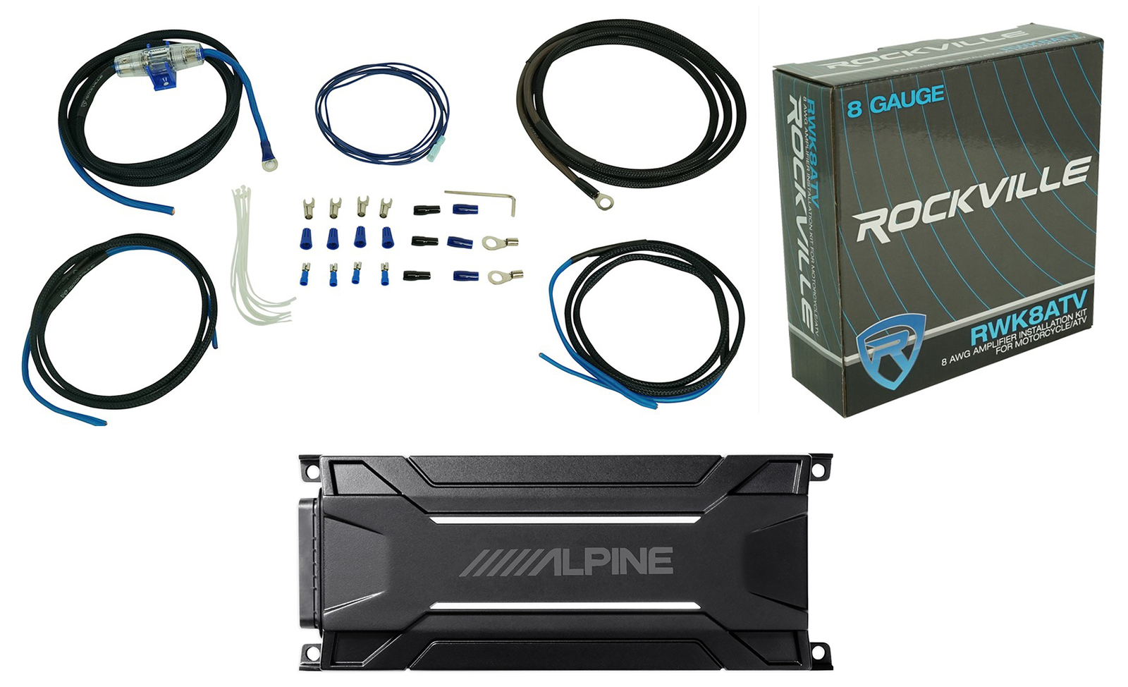 Моноусилитель ALPINE KTA-30 МВт мощностью 600 Вт Комплект усилителей для RZR ATV UTV тележки