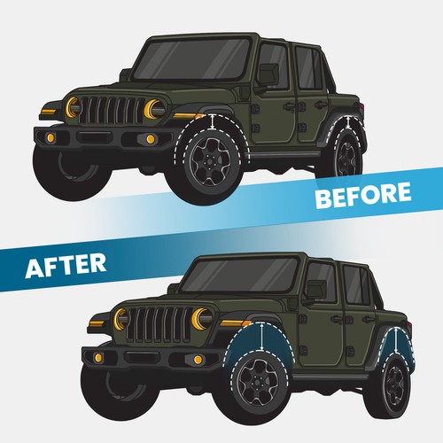 3.5" Lift Kit W/ Shocks for Jeep Wrangler JL Unlimited 2018-2023 lift level kit - Picture 4 of 12