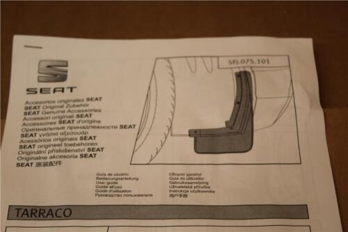 Front & Rear Mud Flap Set SEAT Tarraco 2018 Onwards New Genuine parts - Picture 5 of 6
