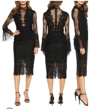 Bardot Frankie Lace Victorian Style Lace Dress Size 6